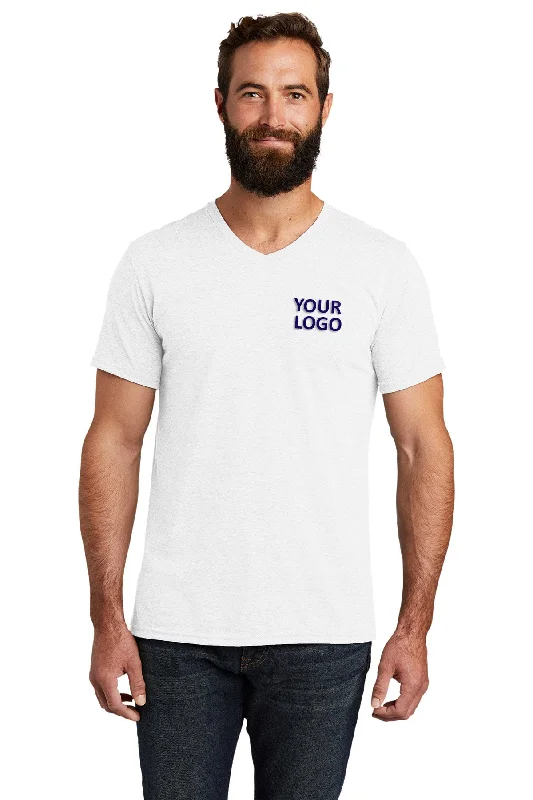 Retro Literary Style Allmade Unisex Tri-Blend Customized V-Neck Tee, Fairly White