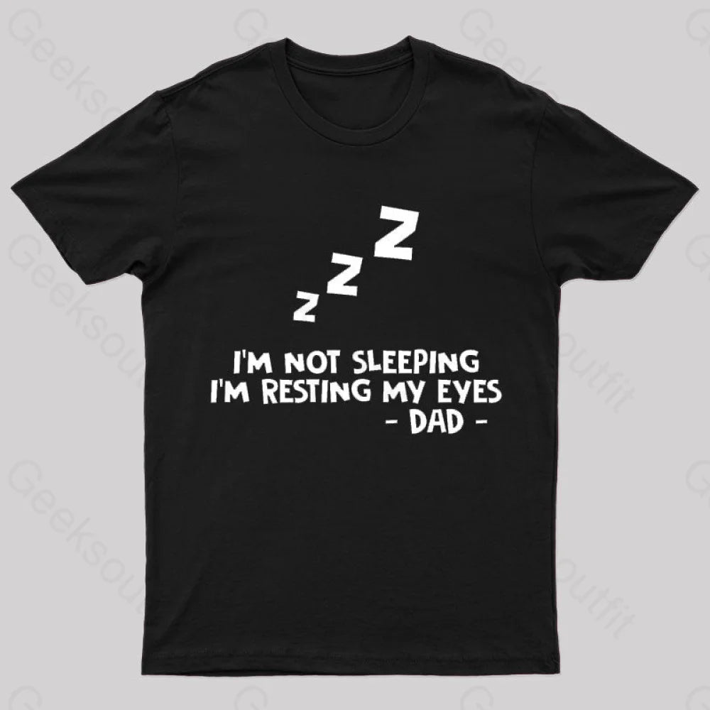 Short Design Resting My Eyes Geek T-Shirt