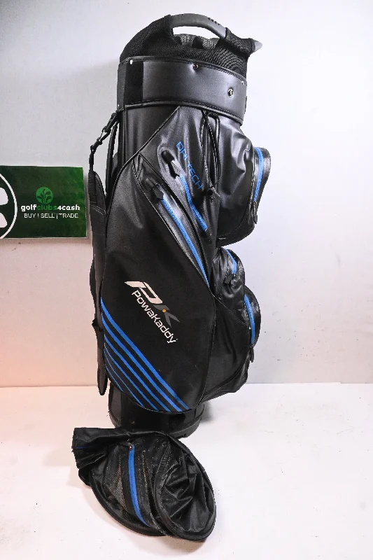 Trendy Items Powakaddy Dri-Tech Cart Bag / 14-Way Divider / Black & Blue
