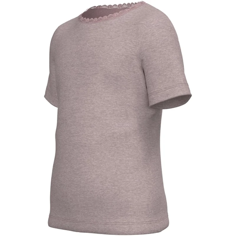 Sports Functional Style Name it Deauville Mauve Kab Slim T-Shirt Noos
