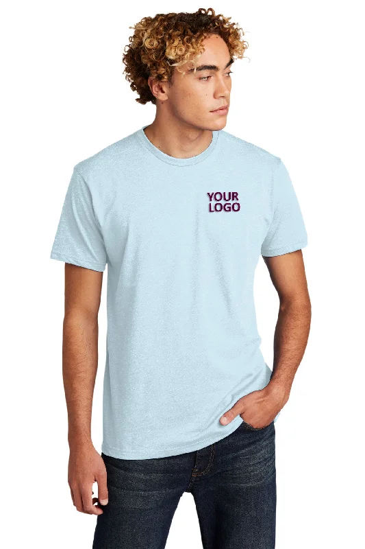 High-quality fabrics Next Level Unisex CVC Customized T-Shirts, Ice Blue