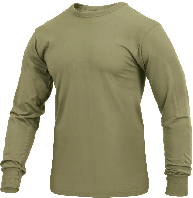 Minimal Classic Coyote Brown - Long Sleeve Solid T-Shirt