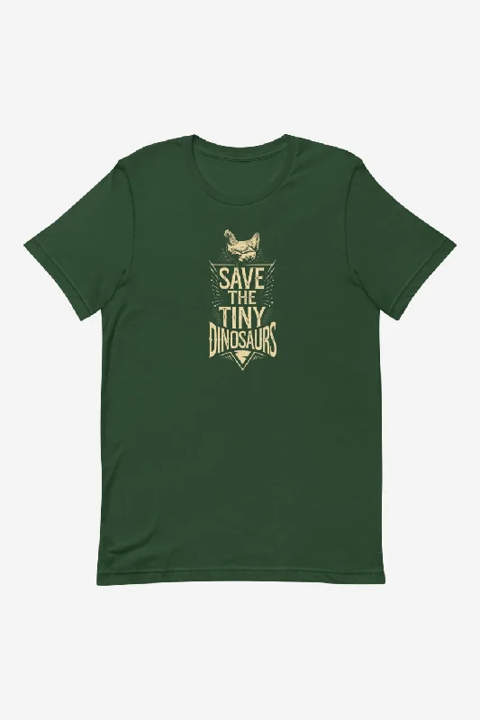 High waist design Save The Tiny Dinosaurs Unisex T-Shirt