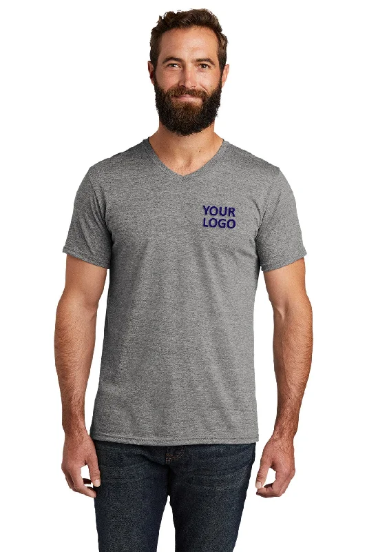 Renaissance Style Allmade Unisex Tri-Blend Customized V-Neck Tee, Aluminum Grey