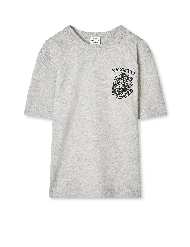Fashionable and casual Dry Single Theo Tee, Light Grey Melange