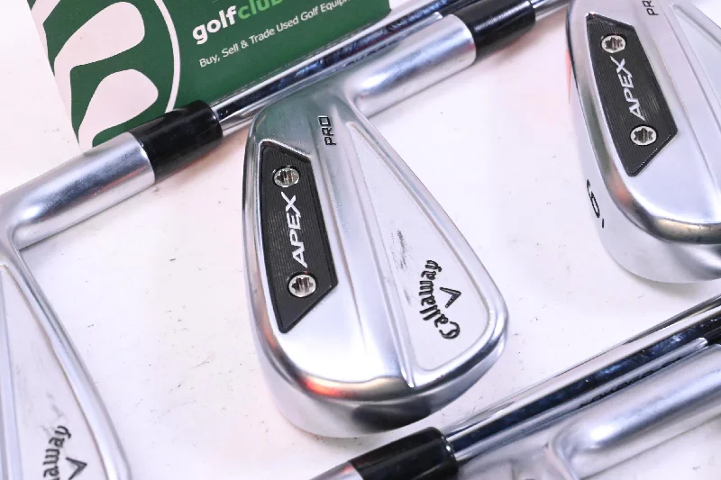 Printed pattern Callaway Apex Pro 24 Irons / 4-PW+AW / Stiff Flex Dynamic Gold S300 115 Shafts Printed pattern Callaway Apex Pro 24 Irons / 4-PW+AW / Stiff Flex Dynamic Gold S300 115 Shafts
