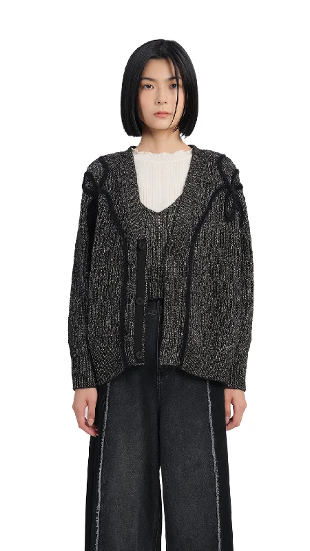 Elegant And Charming Textural Cardigan