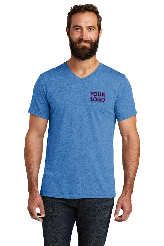 Style Design Allmade Unisex Tri-Blend Custom V-Neck Tee, Azure Blue