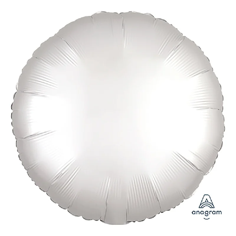 Lazy Home 18 inch CIRCLE - SATIN LUXE WHITE SATIN