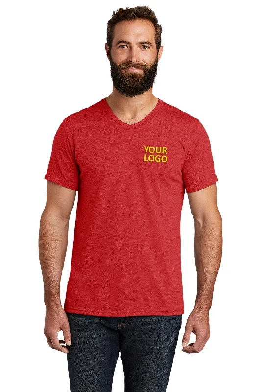 Personality Publicity Allmade Unisex Tri-Blend Customized V-Neck Tee, Rise Up Red