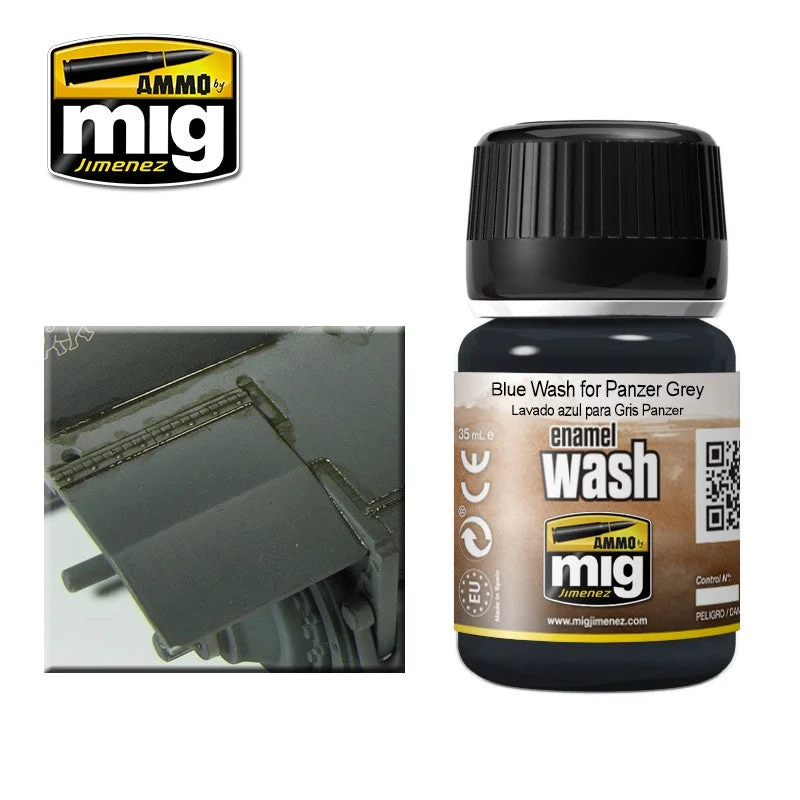 Blue wash for panzer grey