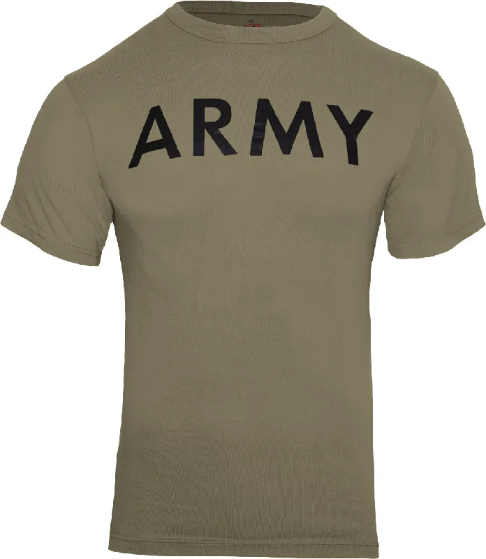 Fashion Expert Coyote Brown Army Physical Training T-Shirt