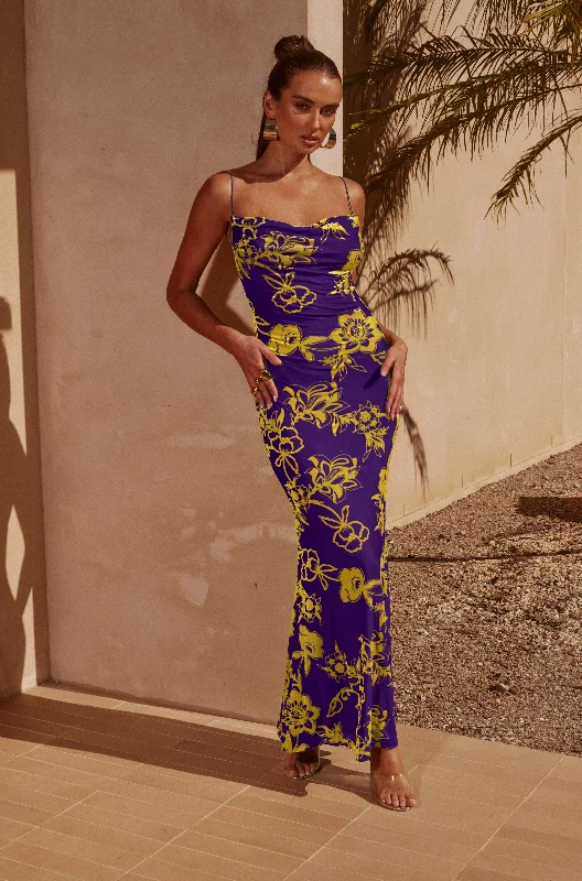 Fresh Wear PRETORIA MAXI DRESS - VIOLET