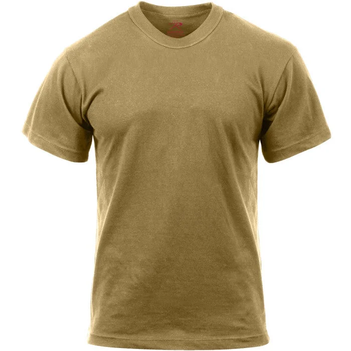 Denim Design Brown - Military GI Type Short Sleeve T-Shirt - Polyester Cotton