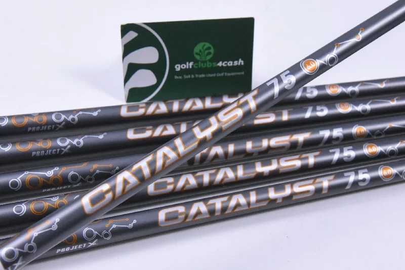 Luxury Customization Project X Catalyst 75 Iron Shafts / Stiff Flex / Set Of 6 / .355" Tip Luxury Customization Project X Catalyst 75 Iron Shafts / Stiff Flex / Set Of 6 / .355" Tip