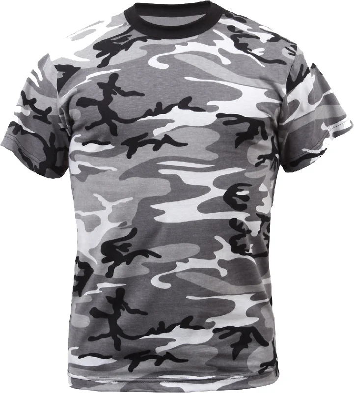 High-quality Styles City Camouflage Poly/Cotton T-Shirt | Mens Regular Cut Military Army Tee