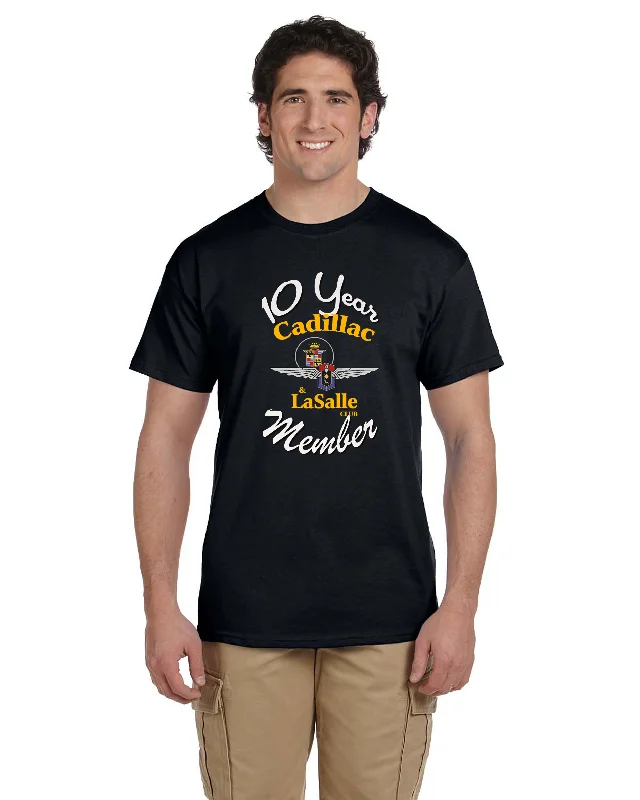 End Of The Year CLC Cadillac LaSalle CLUB MEMBER 10 YEAR ANNIVERSARY T-SHIRT (alternate design)