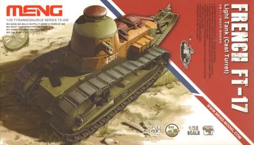 Simple Elegance Meng 1/35 French FT-17 light tank (Cast Turret)