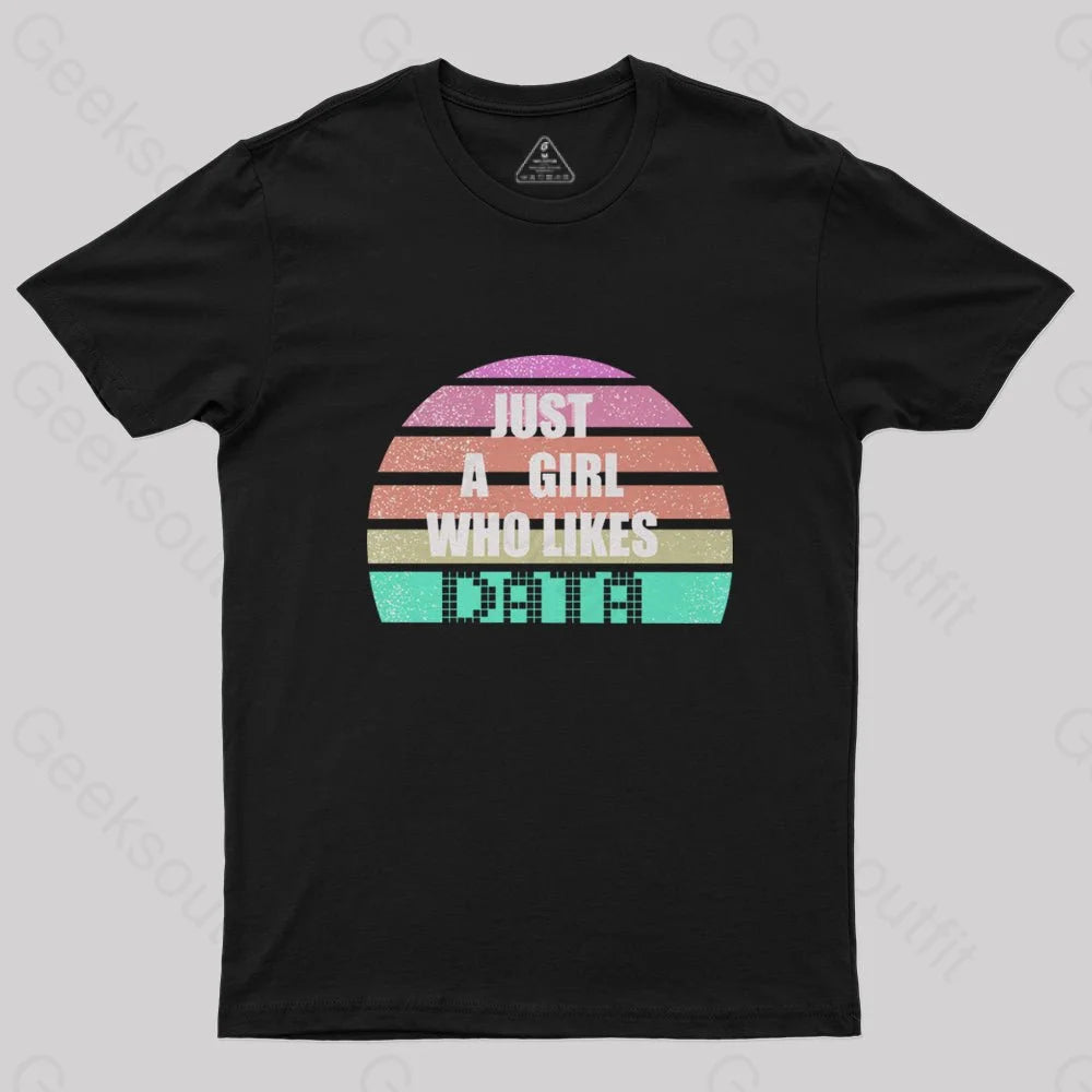 Simple research Just A Girl Who Likes Data T-Shirt