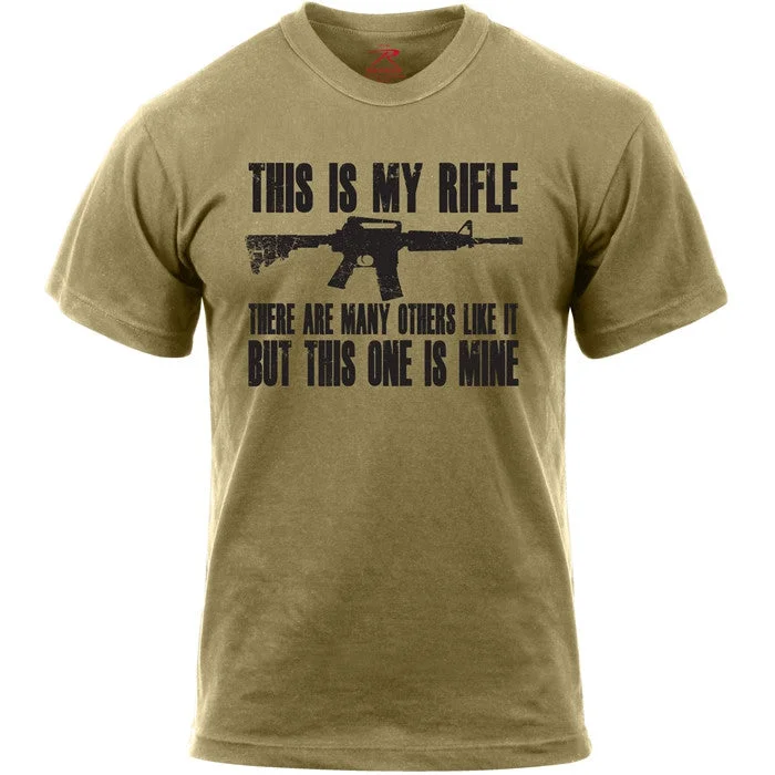 Fresh And Fashionable Coyote Brown - 'This Is My Rifle' T-Shirt