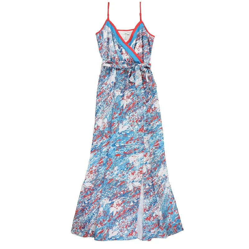 Smart Comfort Bar Iii Womens Printed A-Line Maxi Dress