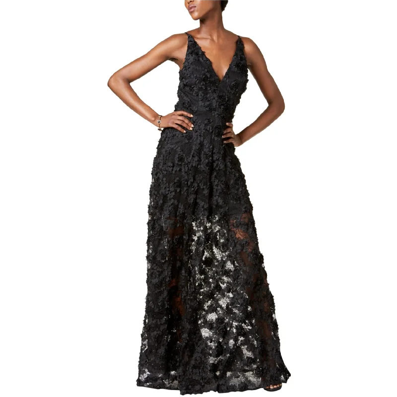 Design sense Xscape Womens Floral Lace Gown Dress