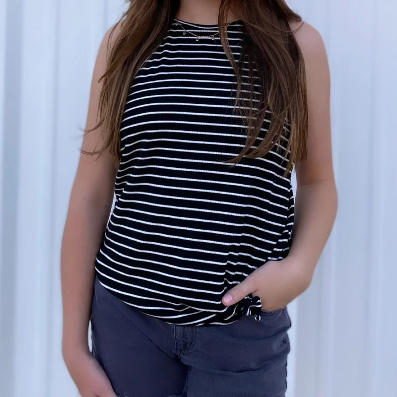 American Style Cool With Me Ribbed Knit Top