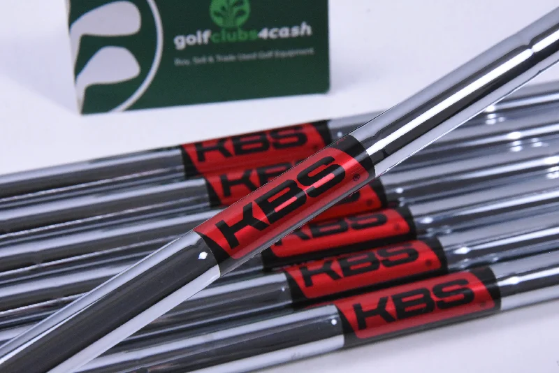 Everyday Comfort KBS Tour FLT 115 Iron Shafts / Regular+ Flex / Set of 7 / .355" Tips / Uncut Everyday Comfort KBS Tour FLT 115 Iron Shafts / Regular+ Flex / Set of 7 / .355" Tips / Uncut