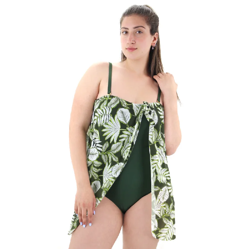 New Design Women's 2 Layers Swimsuit,Olive