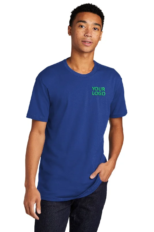 Moisture wicking Next Level Unisex Cotton Custom Tee's, Royal