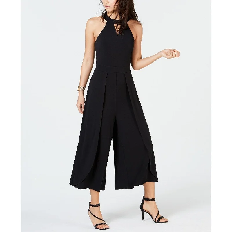Lazy Home Thalia Sodi Women's Wide-Leg Jumpsuit Black Size Large
