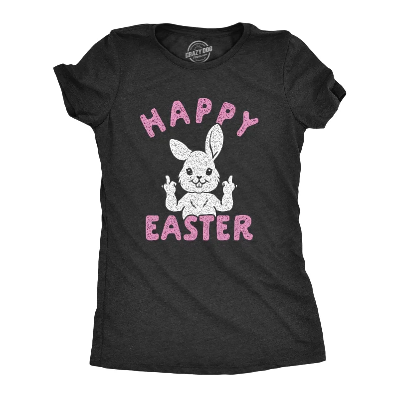 Classic style Happy Easter Middle Finger Women's T Shirt