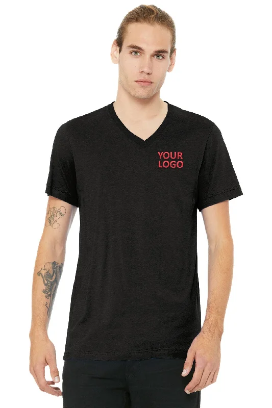 Comfortable Tops Bella Canvas Unisex Heather  V-Neck, Black