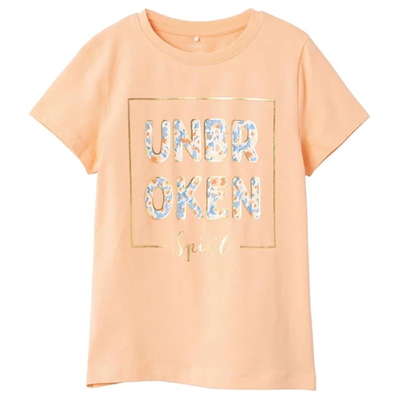 Warm Winter Series Name it Peach Nectar Fisilk T-Shirt