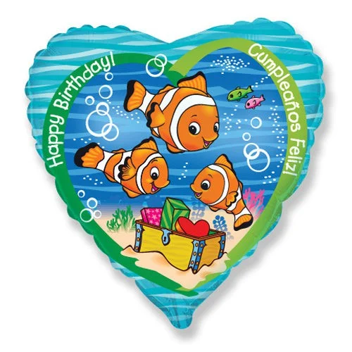 Elegant And Casual 18 inch BIRTHDAY CLOWNFISH