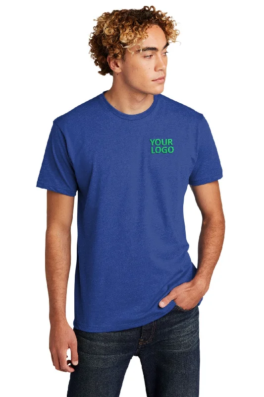 Hip-hop Style Next Level Unisex CVC Customized T-Shirts, Royal