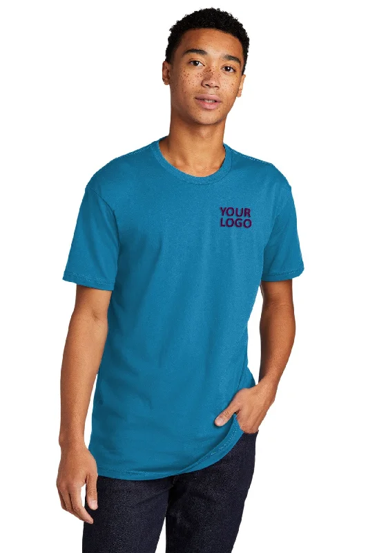 Windbreaker fashion Next Level Unisex Cotton Custom Tee's, Turquoiseuoise
