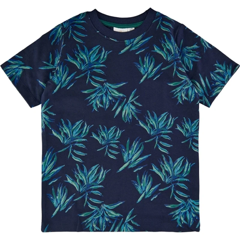 Personalized Design THE NEW Navy Blazer Leaf AOP Genuine T-shirt