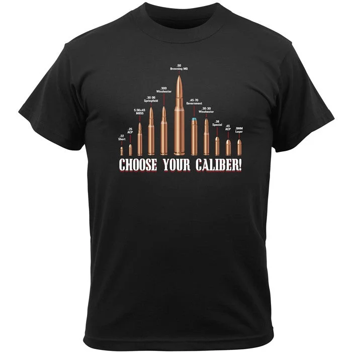 Retro Style Black - Vintage CHOOSE YOUR CALIBER T-Shirt