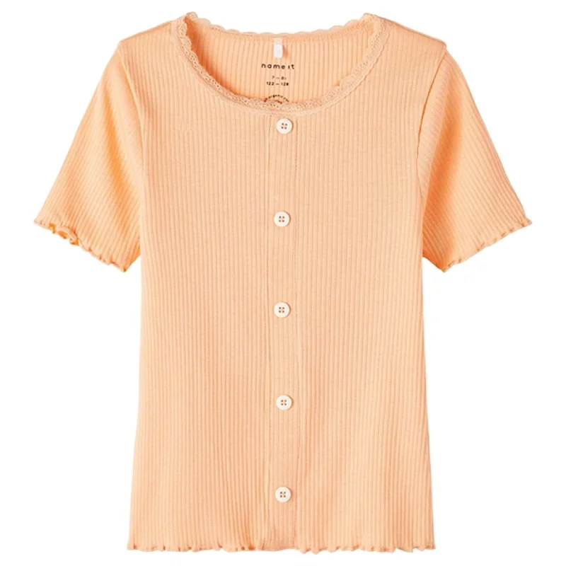 Elegant Style Name it Peach Nectar Frikki Slim T-Shirt