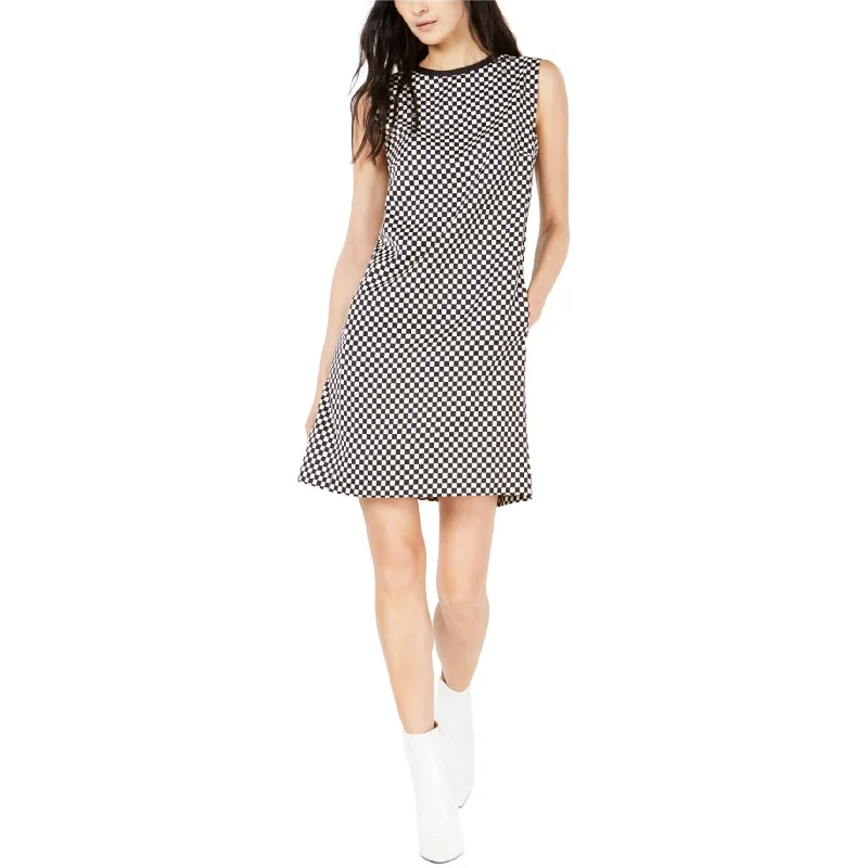 Fashion Expert Marella Womens Checkered Faina A-line Dress, Black, 10
