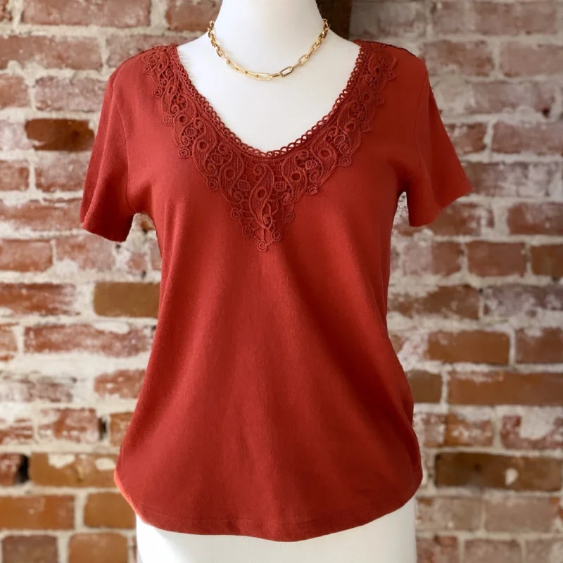 Practical Style Weldon Crochet Detail Top