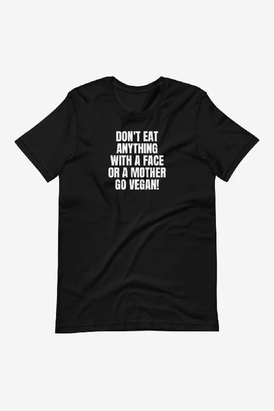Sports Zipper Style Don't Eat Anything With a Face Unisex t-shirt
