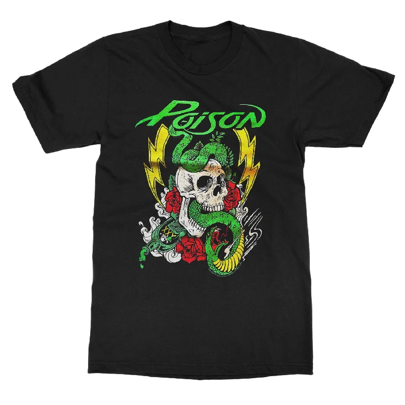 Elegant And Casual Poison "Lightning Skull" T-Shirt