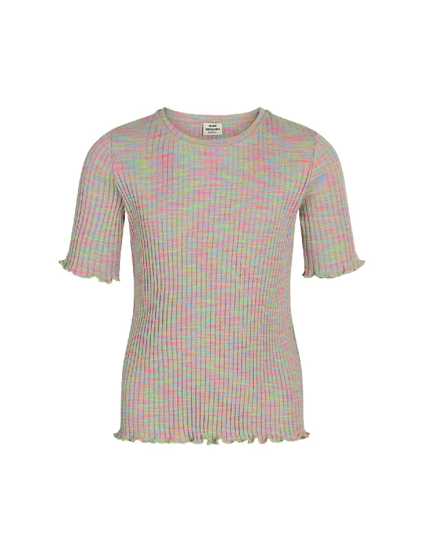 Classic Retro 8x3 Mouline Tuviana Tee, Multi Pastel