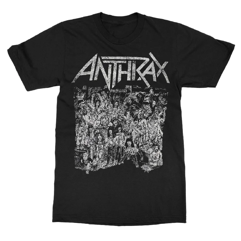 Retro Fashion Anthrax "No Frills Logo" T-Shirt