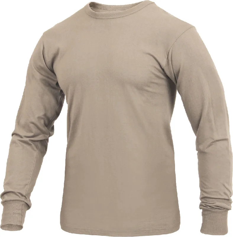 Modern Comfort Desert Sand - Moisture Wicking Long Sleeve T-Shirt