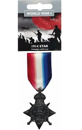 Trendy Items Replica Full Size 1914 Star Campaign Medal