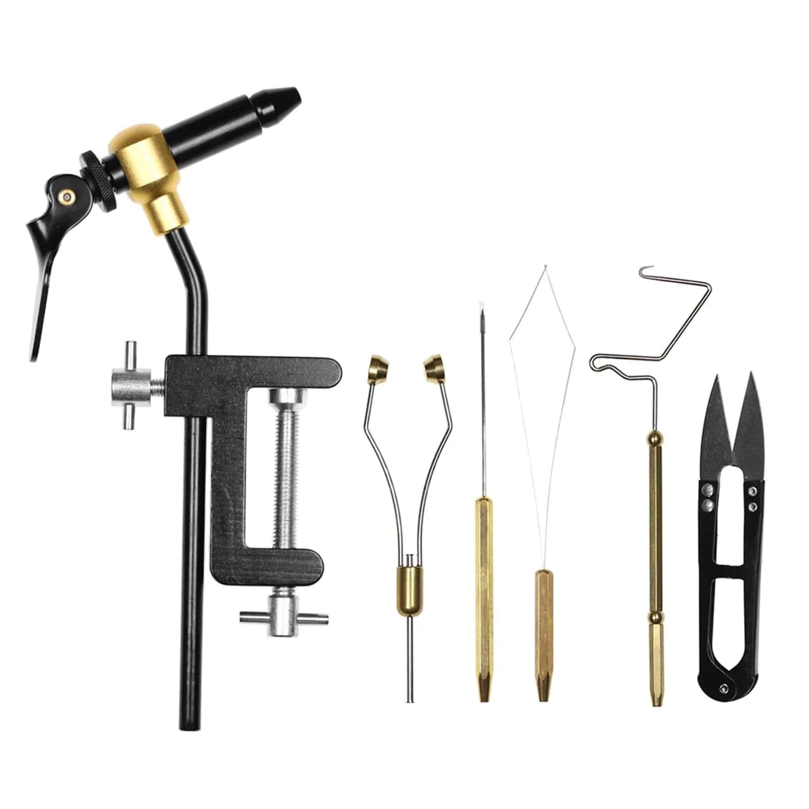 Literary Style 5pcs/6pcs Fly Tying Tools Combo Kit Fly Tying Vise Bobbin Holder Threader Needle Whip Finisher Scissors For Outdoor Fishing
