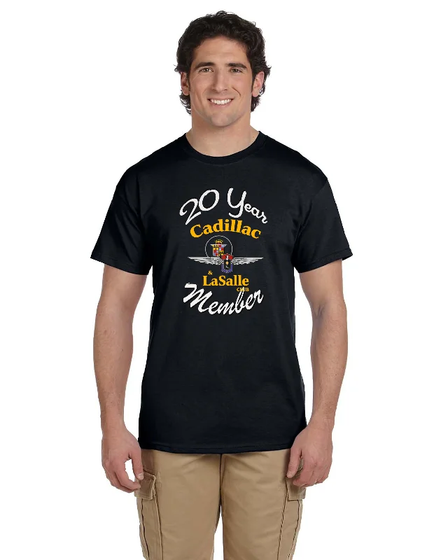 Trendy Items CLC Cadillac LaSalle CLUB MEMBER 20 YEAR ANNIVERSARY T-SHIRT (alternate design)